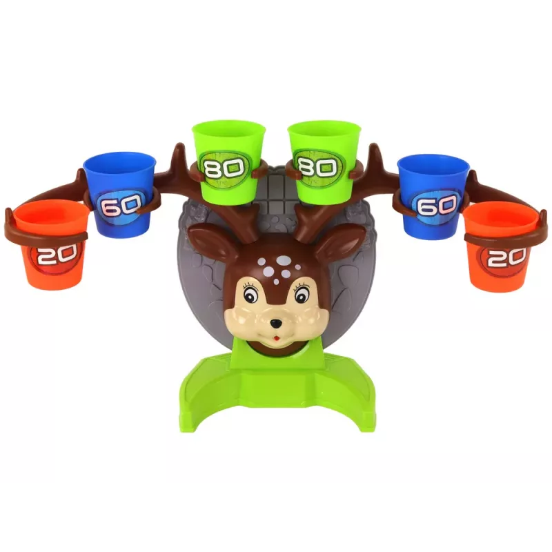 LEAN TOYS Παιχνίδι arcade Ρίψη μπάλας σε στόχο ελαφιού