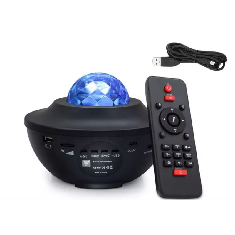 LEAN Projector Αστεριών Λάμπα LED Ηχείο Bluetooth Τηλεχειριστήριο