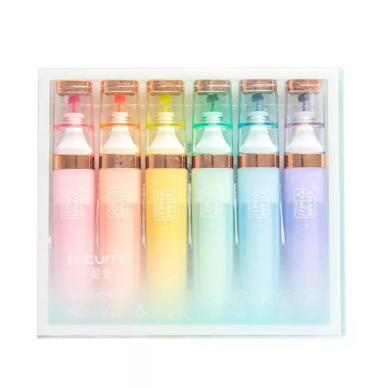 LEAN Σετ μαρκαδόρων υπογράμμισης παστέλ χρυσό Color Elements 6 τεμ