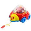 LEAN TOYS Πασχαλίτσα συρόμενο παιχνίδι με μπάλες και ρολόι πολύχρωμο