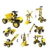 LEAN TOYS Σετ Δόμησης Οικοδομικά Μηχανήματα 8in1 100 Τεμ.