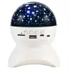 LEAN Φωτιστικό νυκτός Star Projector 3 σε 1 Bluetooth LED ηχείο Λευκό
