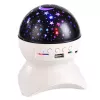 LEAN Φωτιστικό νυκτός Star Projector 3 σε 1 Bluetooth LED ηχείο Λευκό