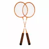 LEAN TOYS Σετ Badminton, 3 Ρακέτες, Φτερά, Πορτοκαλί Τσάντα