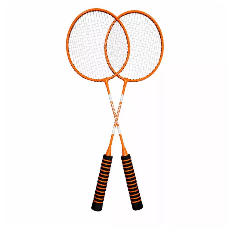 LEAN TOYS Σετ Badminton, 3 Ρακέτες, Φτερά, Πορτοκαλί Τσάντα