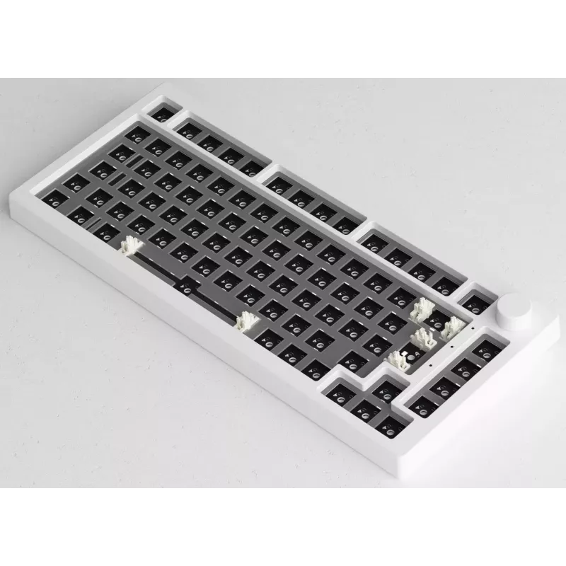 AKKO DIY Barebone Keyboard Kit 75% Λευκό Tri-Mode Hot-Swappable