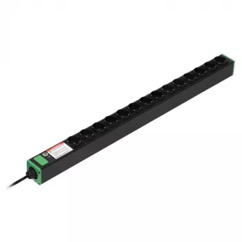 APC Easy Rack PDU Basic, κάθετο, μονοφασικό, 3,7 kW, 230 V, 16 A, 14x υποδοχές Schuko