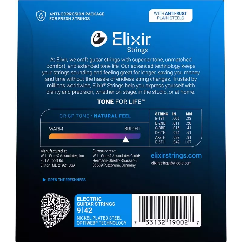 Elixir 12000 Super Light (9-42) PW Χορδές ηλεκτρικής κιθάρας