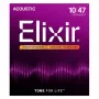 Elixir 16002 NANOWEB Phosphor Bronze Extra Light Χορδές ακουστικής κιθάρας (10-47)