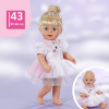ZAPF CREATION BABY born Φόρεμα Κύκνου 43cm Σετ Ρούχων Κούκλας