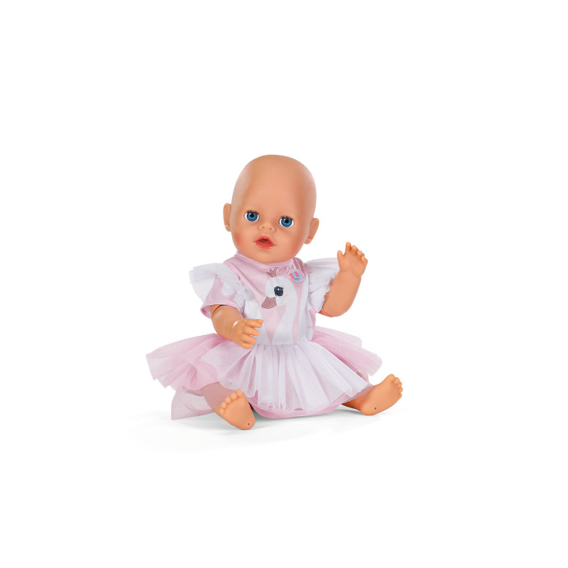 ZAPF CREATION BABY born Φόρεμα Κύκνου 43cm Σετ Ρούχων Κούκλας