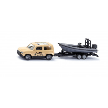 SIKU Blister Land Rover Defender Safari με Βάρκα