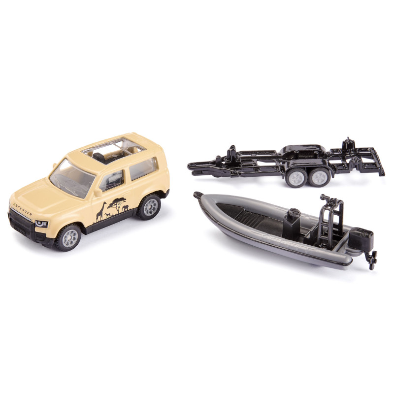 SIKU Blister Land Rover Defender Safari με Βάρκα