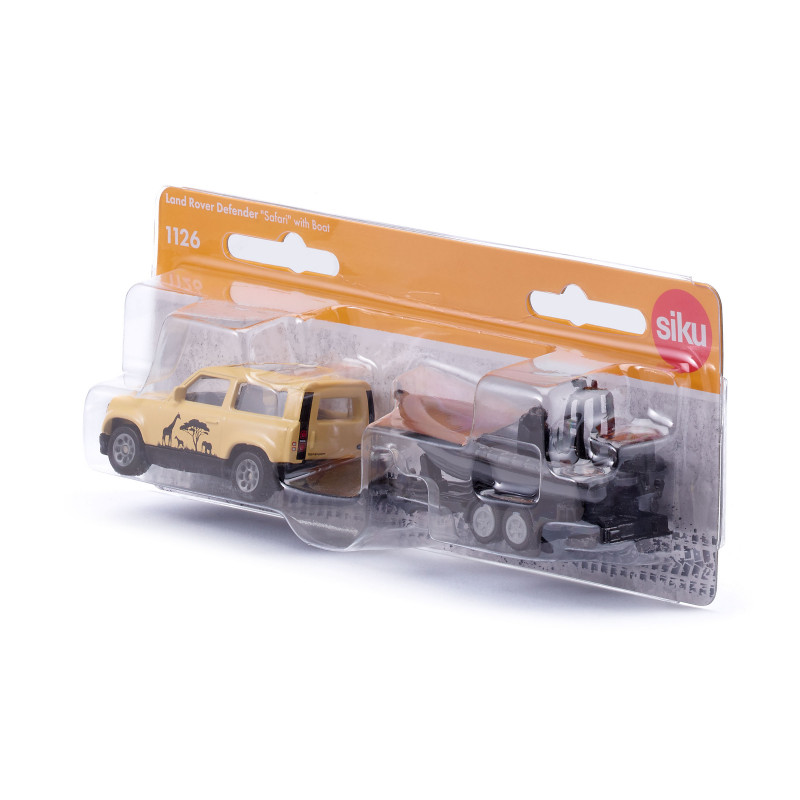 SIKU Blister Land Rover Defender Safari με Βάρκα