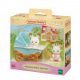 EPOCH Sylvanian Families δίδυμα Schokoladenhasen με καροτσάκι