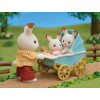 EPOCH Sylvanian Families δίδυμα Schokoladenhasen με καροτσάκι