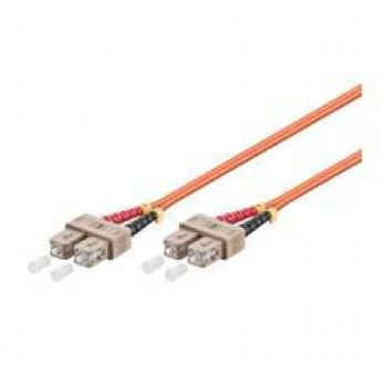 Microconnect 1m SC/UPC-SC/UPC Duplex Multimode OM2 Καλώδιο Patch Οπτικών Ινών, LSZH, Πορτοκαλί