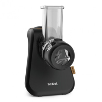 TEFAL MB77EN Ηλεκτρικός τρίφτης και spiralizer, 260 W, 5 κώνοι, Μαύρο/Ασημί