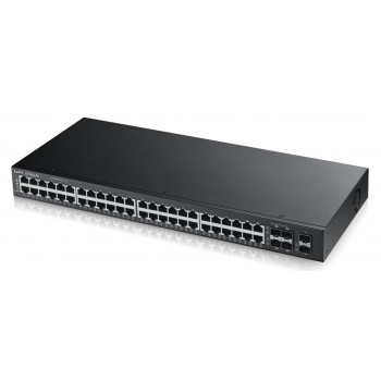 ZyXEL GS1920-48 switch 48 θυρών Gigabit Smart Managed με 4 SFP uplinks και PoE+ (375W)