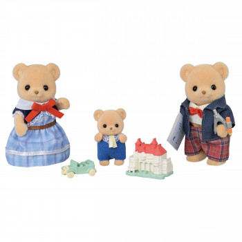 EPOCH Sylvanian Families Biscuit Bear Οικογένεια - 4 συλλεκτικές φιγούρες