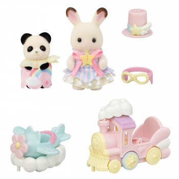 Sylvanian Families σετ παιχνιδιού λούνα παρκ με βόλτα με τρενάκι