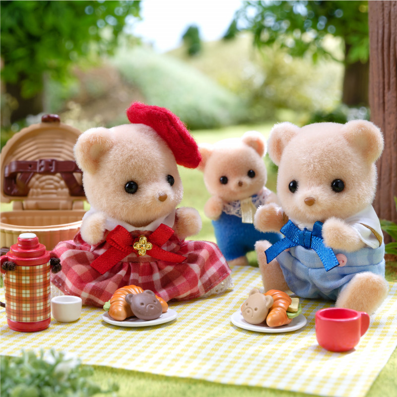 EPOCH Sylvanian Families Biscuit Bear Αδέλφια Σετ Παιχνιδιού Πικνίκ