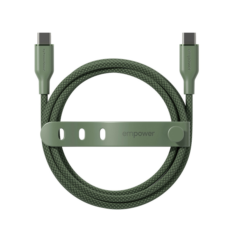 PanzerGlass Racing καλώδιο USB-C σε USB-C 60W 1,2 m Πράσινο