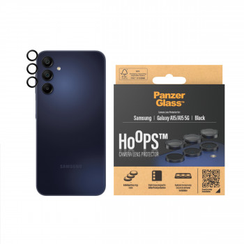 PanzerGlass Hoops προστασία φακού κάμερας για Samsung Galaxy A15 / A15 5G - μαύρο
