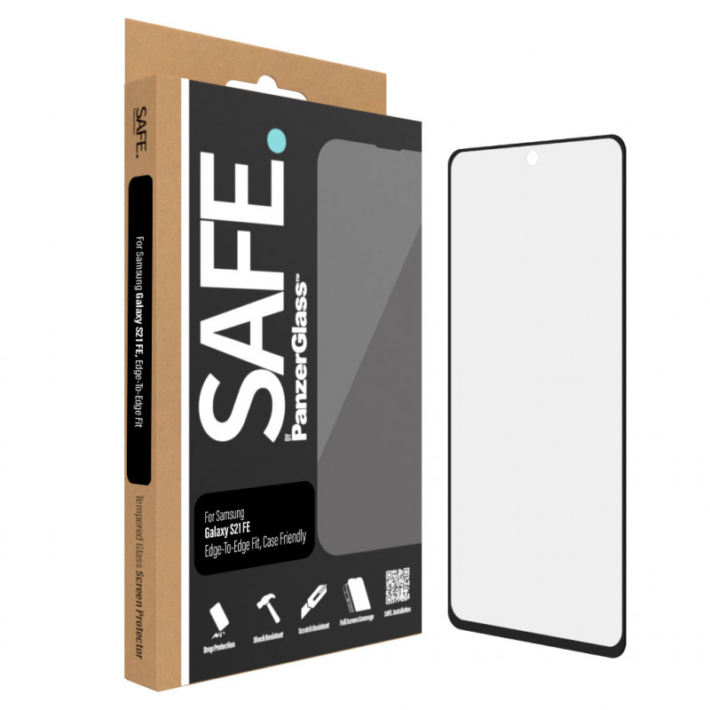 SAFE by PanzerGlass Samsung Galaxy S21 FE G990 μεμβράνη προστασίας οθόνης E2E Case Friendly μαύρο SAFE95100