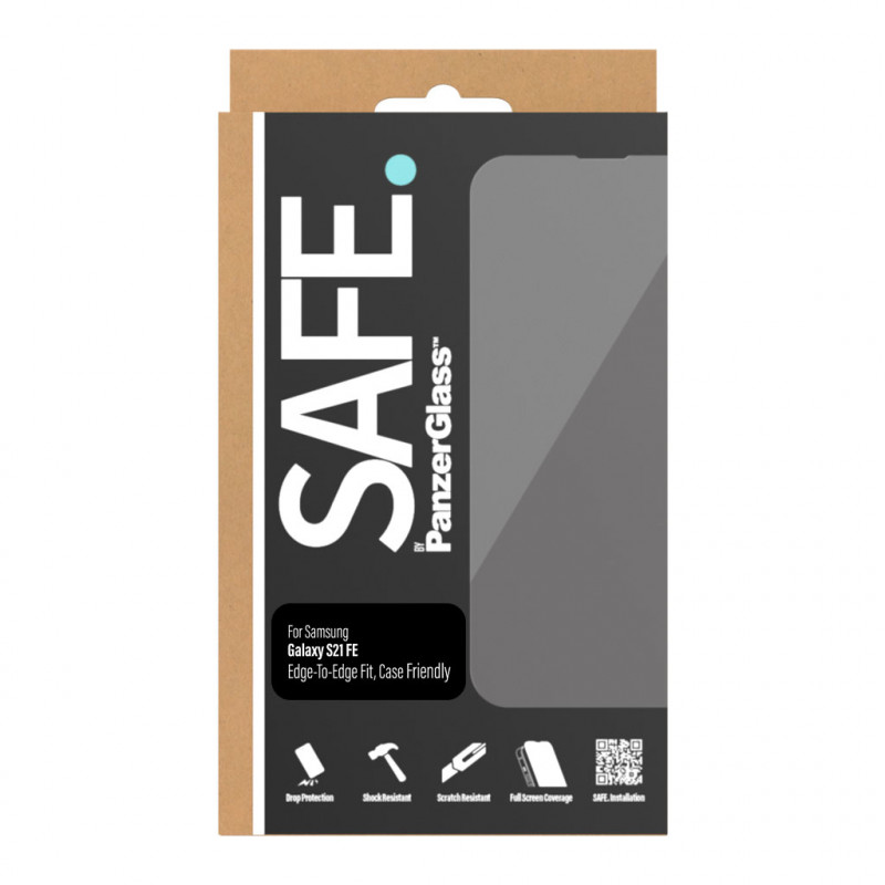 SAFE by PanzerGlass Samsung Galaxy S21 FE G990 μεμβράνη προστασίας οθόνης E2E Case Friendly μαύρο SAFE95100