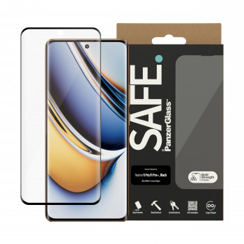 SAFE by PanzerGlass Realme 11 Pro / 11 Pro+ Προστασία οθόνης Ultra-Wide Fit Μαύρο