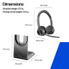Plantronics Voyager 4320 UC V4320-M C, USB-A, Μαύρο
