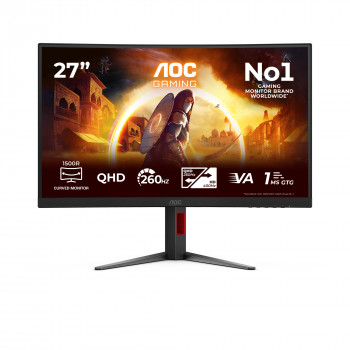 AOC CQ27G4Z2 27 inch QHD Curved Οθόνη gaming - 240Hz Fast VA, 0,5ms MPRT, FreeSync Premium, ρυθμιζόμενο ύψος