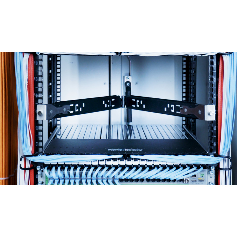 PATCHBOX Setup.exe Εργαλείο Τοποθέτησης σε Ράφι για Συσκευές 19 Ιντσών, Μαύρο
