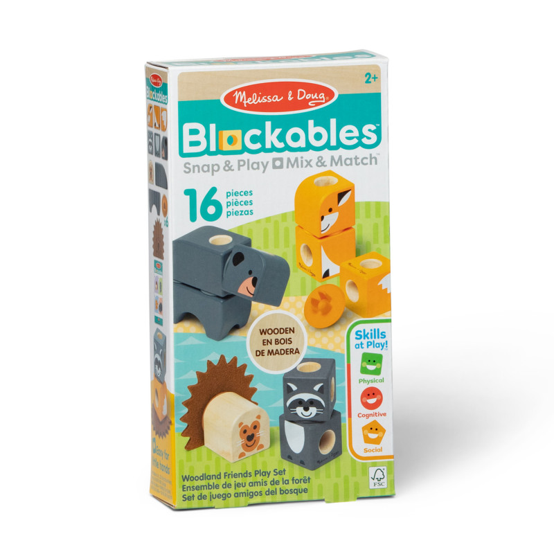 Melissa & Doug Blockables Woodland Friends Σετ