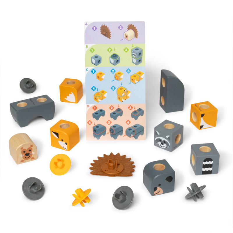 Melissa & Doug Blockables Woodland Friends Σετ