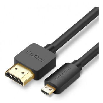 UGREEN HD127 καλώδιο Micro-HDMI σε HDMI 4K 3D 1m μαύρο