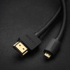 UGREEN HD127 καλώδιο Micro-HDMI σε HDMI 4K 3D 1m μαύρο