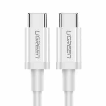 UGREEN US264 καλώδιο USB-C σε USB-C 60W PD 1,5m λευκό