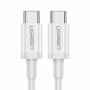 UGREEN US264 καλώδιο USB-C σε USB-C 60W PD 1,5m λευκό