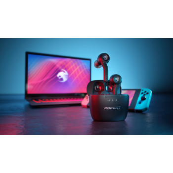 Ακουστικά true wireless Roccat Syn Buds Air, Bluetooth 5.1, μαύρα (ROC-14-102-02)