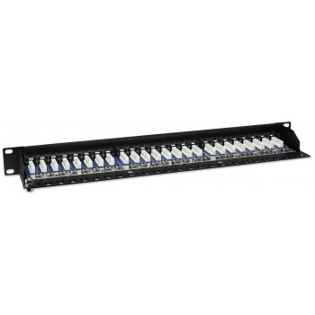 Intellinet 513487 24-Port Cat5e STP 1U patch panel για rack, μαύρο