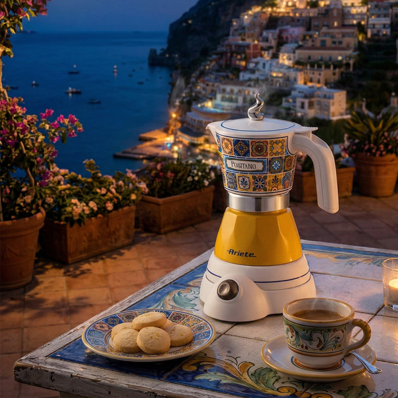 Ariete Moka Positano Electric Moka Pot 1358PO, Μαύρο