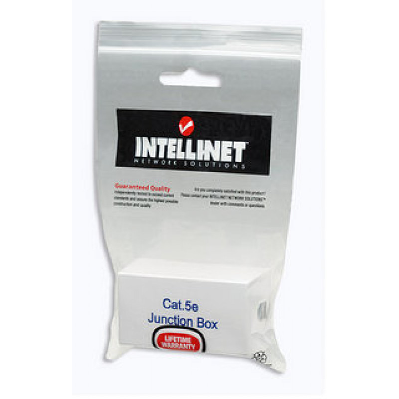 Intellinet 504904 Cat5e UTP Keystone Jack, τεχνολογία συνδετήρων LSA 90 μοιρών, Λευκό