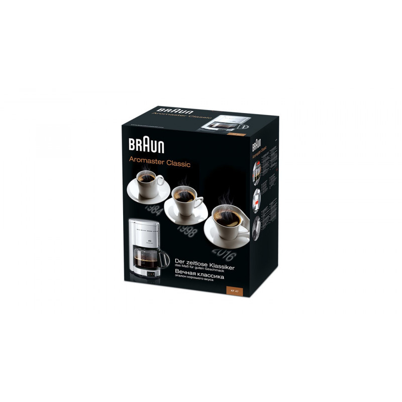 Braun KF 47/1 WH καφετιέρα φίλτρου, 1000 W, λευκή