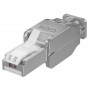 Techly 105889 βύσμα RJ45 Cat6 STP modular χωρίς εργαλεία, 1G, θωρακισμένο, διαφανές