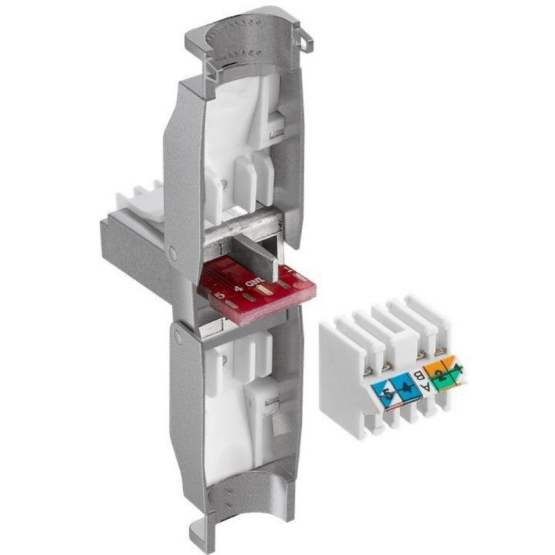 Techly 105889 βύσμα RJ45 Cat6 STP modular χωρίς εργαλεία, 1G, θωρακισμένο, διαφανές