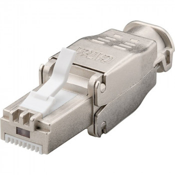 Techly 105872 RJ45 Cat6a 10G αρθρωτό βύσμα χωρίς εργαλεία, STP