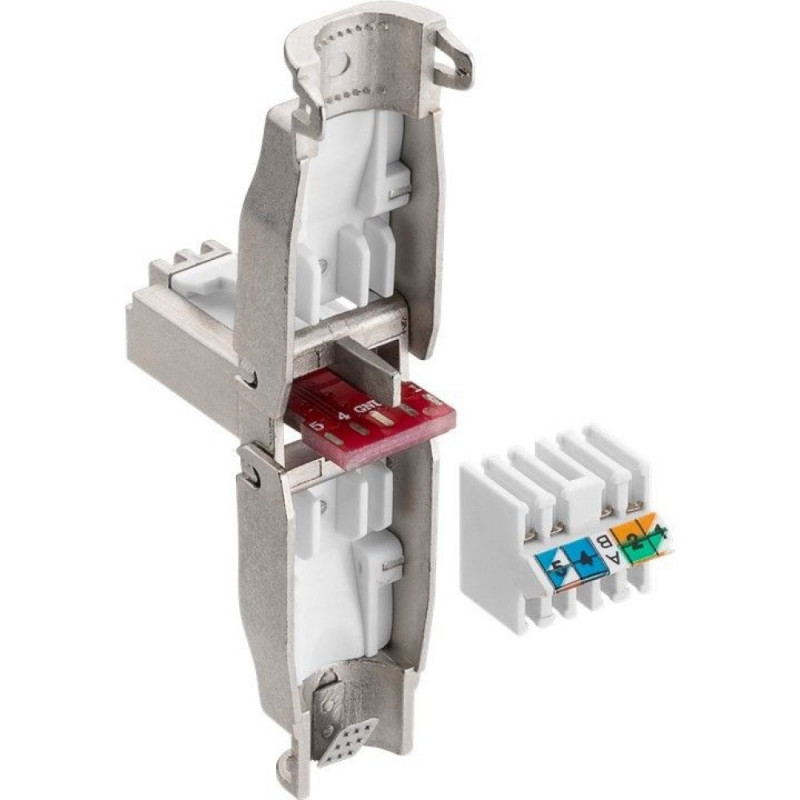 Techly 105872 RJ45 Cat6a 10G αρθρωτό βύσμα χωρίς εργαλεία, STP