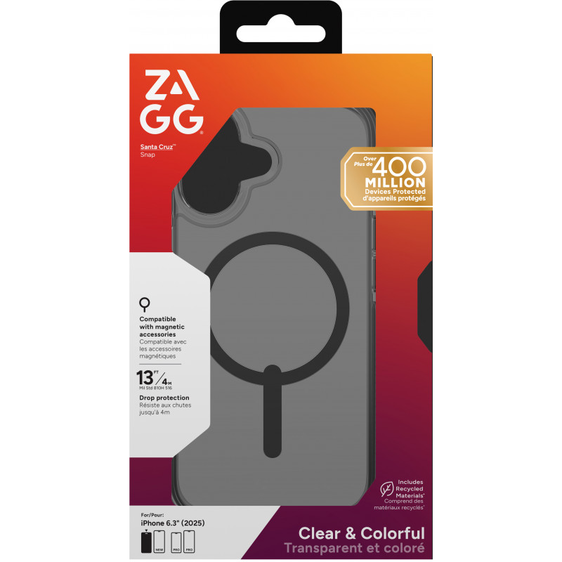 ZAGG Santa Cruz Snap θήκη για iPhone 17 - μαύρο μεσάνυχτα